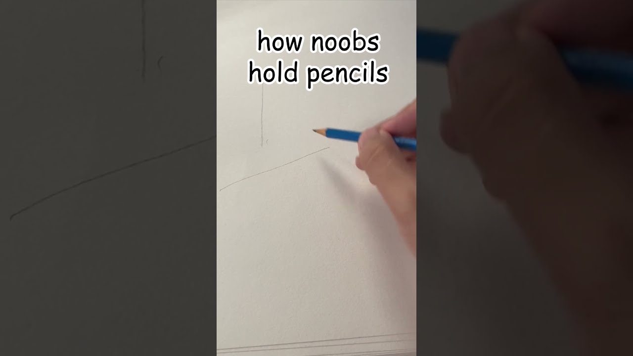 How Artists Hold Pencils 