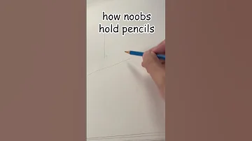 How Artists Hold Pencils 