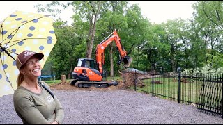 #857 Stubborn Stumps RIPPED from the Ground! Kubota KX  080 Excavator with Thumb