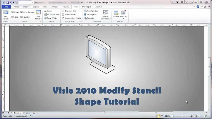 Visio 2010 Modify Stencil Shape Tutorial
