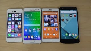 iPhone 5 vs. Sony Xperia Z3 Compact vs. Samsung Galaxy Alpha