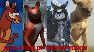 Evolution Of Procoptodon In Movies, Tv Shows, Doentaries, Games, & Paleo Media