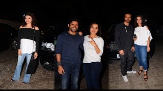 Sharddha Kapoor, Farhan Akhtar at Screening of Rock On 2 | B4U Entertainment