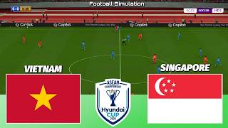 🔴 LIVE | Vietnam vs Singapore - ASEAN Championship 2026 | PES 21 Simulation screenshot 3