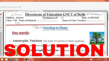 Class 7 science 21/09/21 Worksheet 19 science English Medium tuesday 21September Class 7 Worksheet19