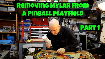 Pinball Repair #2 - Removing Mylar from a pinball playfield - Part 1