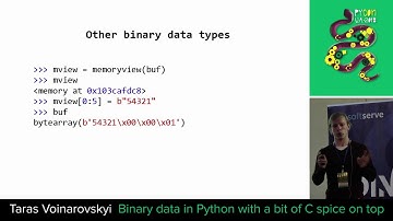 Taras Voinarovskyi — Binary data in Python with a bit of C spice on top.