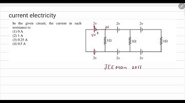 In the given circuit, the current in each resistance is || JEE Main 2025