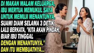 🍽️Di Makan Malam Keluarga, Ibu Mertua Memukul Saya👋untuk Memuji Menantunya. Suami Diam 3 Detik…