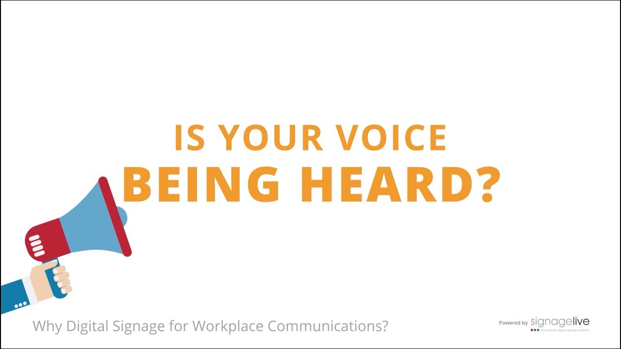 Why Digital Signage for Workplace Communications?