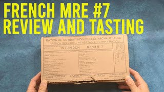 french MRE no 7 taste test and review