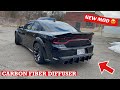 INSTALLING NEW CARBON FIBER DIFFUSER ON MY CHARGER HELLCAT REDEYE *MORE CARBON FIBER*