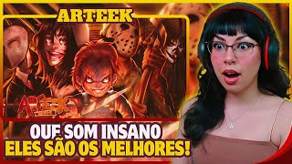 (ABSOLUTE CINEMA!!💥) Vozes da Escuridão (Creepypasta \u0026 Slasher) Arteek | React