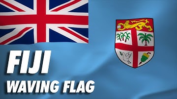 Fiji Waving Flag 4K Moving Wallpaper Background