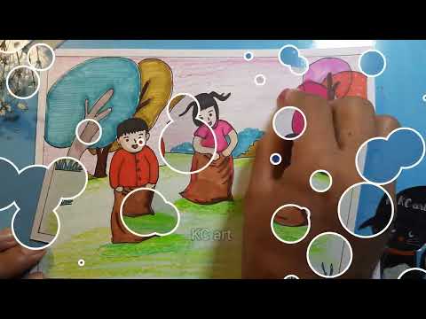 Video Vẽ tranh vẽ đề tài cuộc sống quanh em | đề tài TRÒ... - youtube
