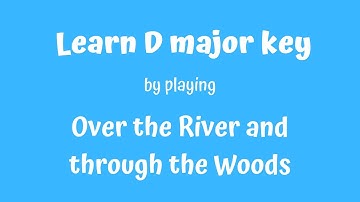 Learn D MAJOR (D-Dur) Scale by Playing OVER THE RIVER 🛷 | Violin Duet & 2nd Violin part Sheet Music