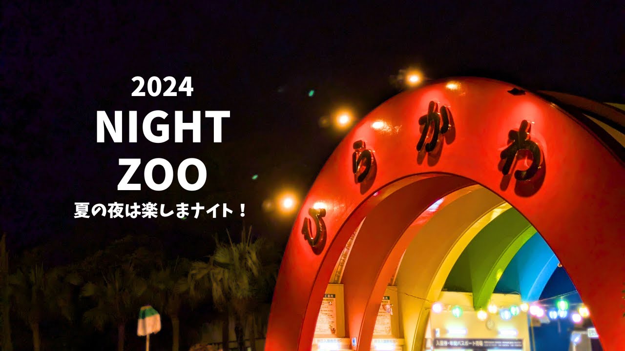 2024 NIGHT ZOO 夜の平川動物公園【夏の夜は楽しまナイト!】 - YouTube