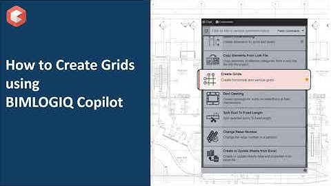 How to create vertical or horizontal grid lines in Revit using BIMLOGIQ Copilot