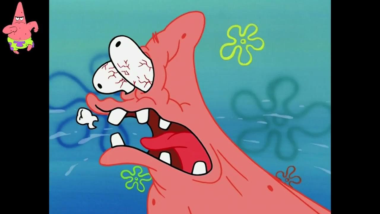 Патрик бит. Патрик бит. Патрик стар. Патрик улыбается. Патрик смущается.