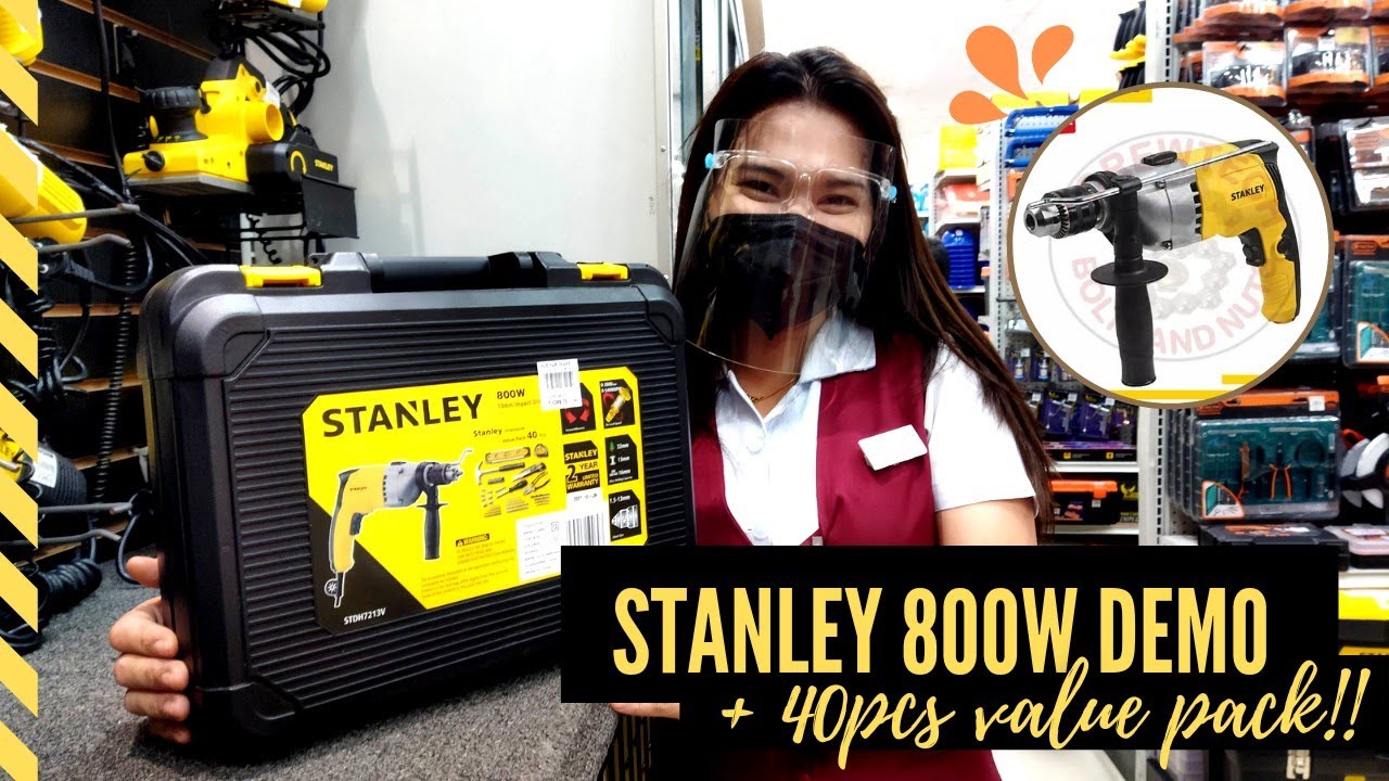 Stanley 800W 13mm Impact Hammer Drill + 