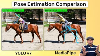 Official YOLOv7 Pose vs MediaPipe | Full comparison of real-time Pose Estimation | Which is Faster?