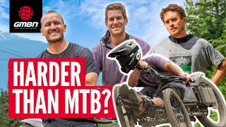 Pro Mountain Bikers Try Riding Adaptive Bikes In Whistler Bikepark!