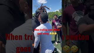 WHEN TROLLING CAM NEWTON GOES WRONG😂😂 full video out now ‼️ #trending #football #deestroying Resimi