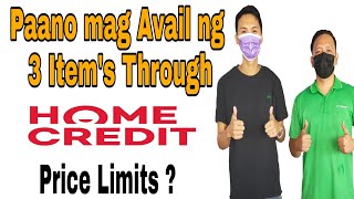 Home Credit No Limits Price kahit 3 Item