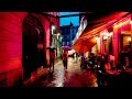 Rainy downtown of Bordeaux 4k Walk / Bars and Restaurant reopens in france / June 2021