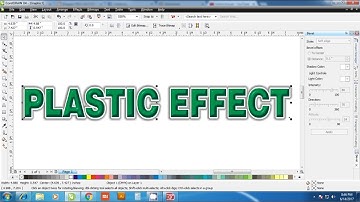 simple trick of PLASTIC  Effect  in corel draw
