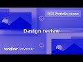 Full design review with interactions — Build a custom portfolio in Webflow, Day 17