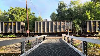 Empty CSX coal train with an SD-70MAC leading!!