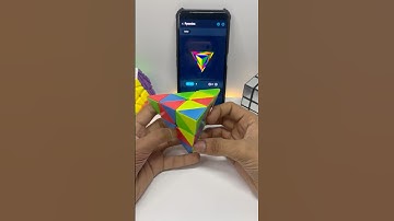 Can AI solve 3 by 3 pyramid cube #shorts #youtubeshorts #trending
