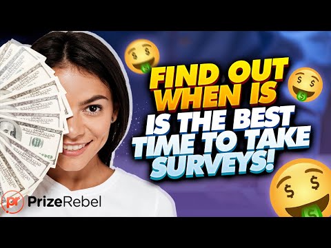 Secrets revealed - learn the best times to take surveys! 🤑🤑🤑