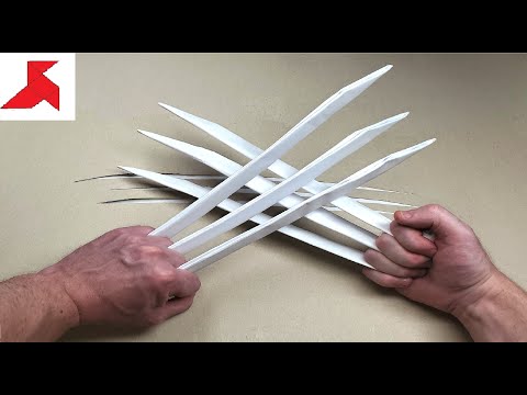 DIY - Как сделать КОГТИ РОСОМАХИ  из бумаги А4 своими руками