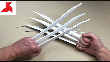 DIY - How to make WOLVERINE CLAWS from A4 paper