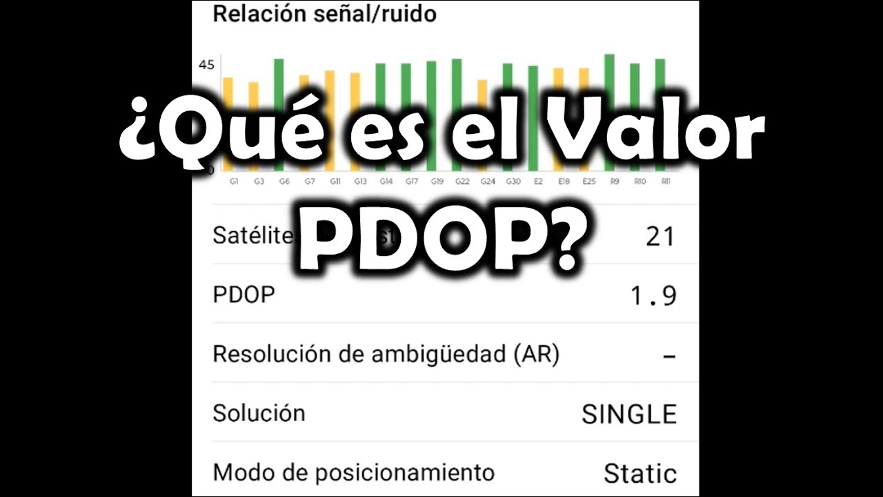 [GNSS] ¿Qué es el valor PDOP? - YouTube