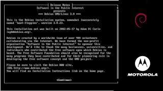 Debian/m68k 3.0 installer in ARAnyM