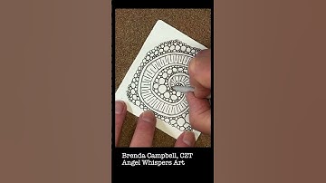 Mindful Monday 43. Draw  along with me and create this tile using the Zentangle Method. #zentangle