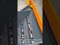 The process of automatically feeding parts into a machine