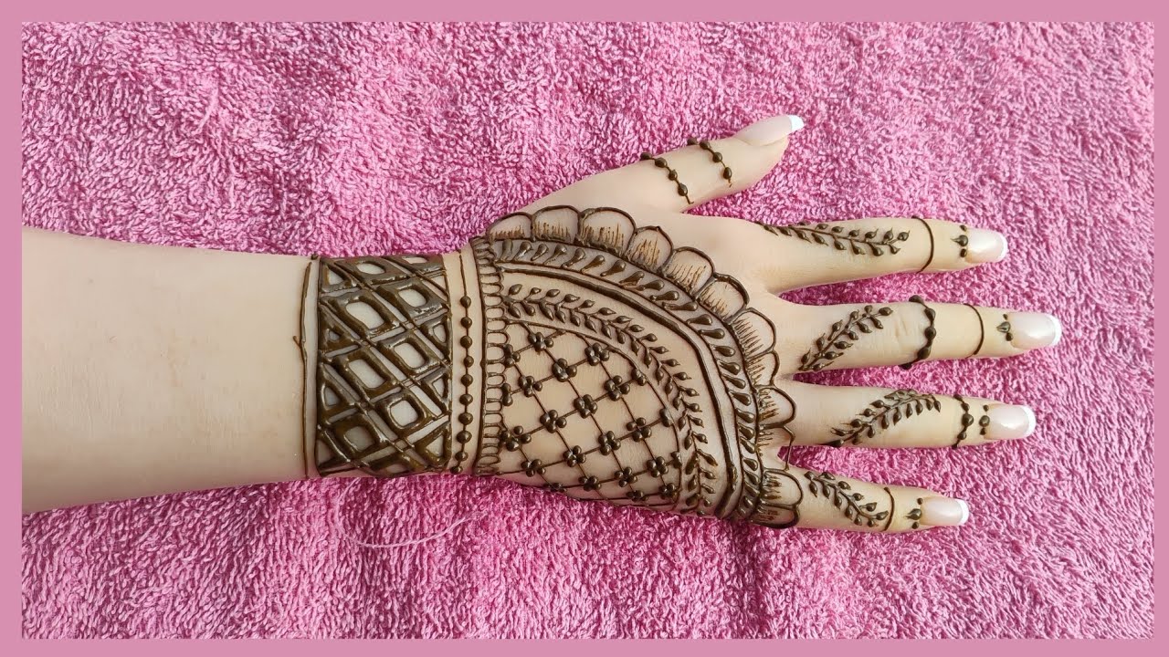 Simple bridal Back Hand Mehndi Design 🌸 Easy Floral Mehndi Design 2026 | Stylish Arabic Henna