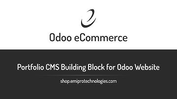 Portfolio CMS Building Block for Odoo Website