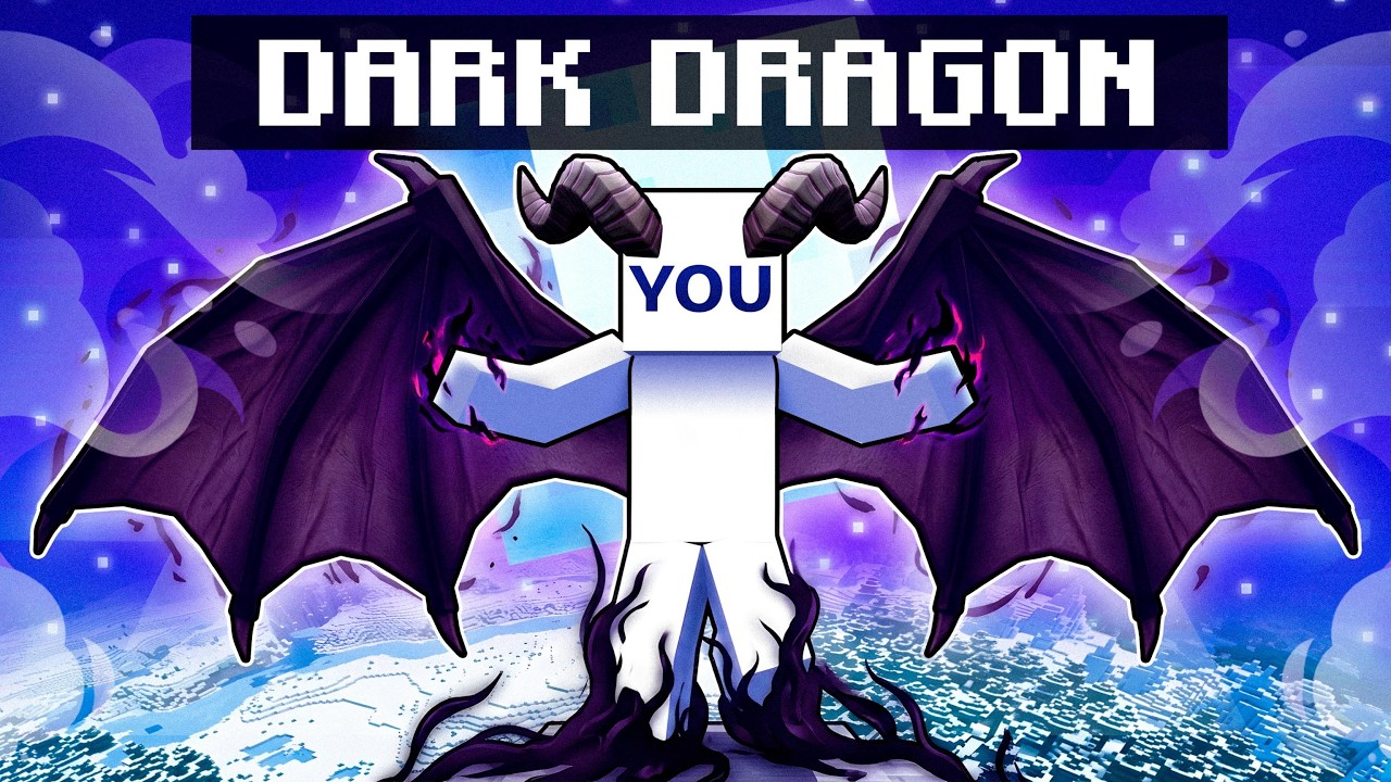 YOU are THE DARK DRAGON in Minecraft!