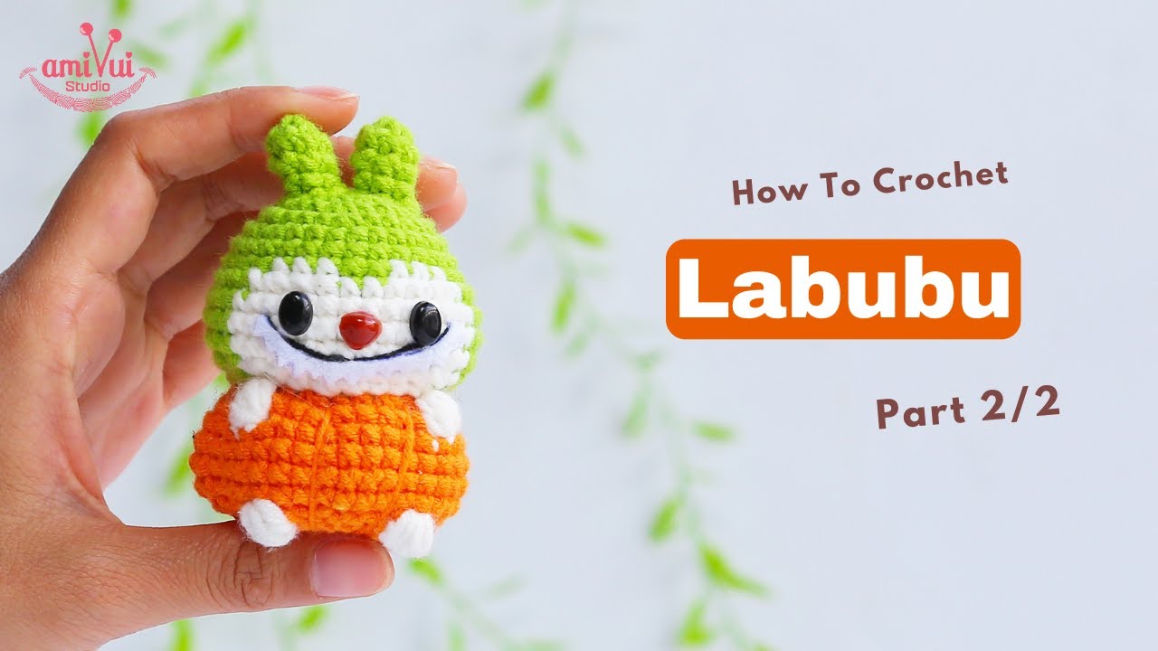 #460 | Amigurumi Labubu Pumpkin (2/2) | Crochet No Sew | Amigurumi Beginner Tutorial | AmivuiStudio