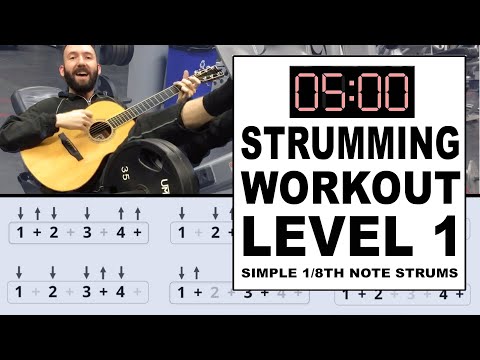 5 Minute Beginner Strumming Workout u0026 Technique Lesson! (How to Strum/Tutorial)