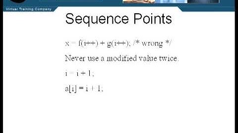 C Programming - Sequence Points