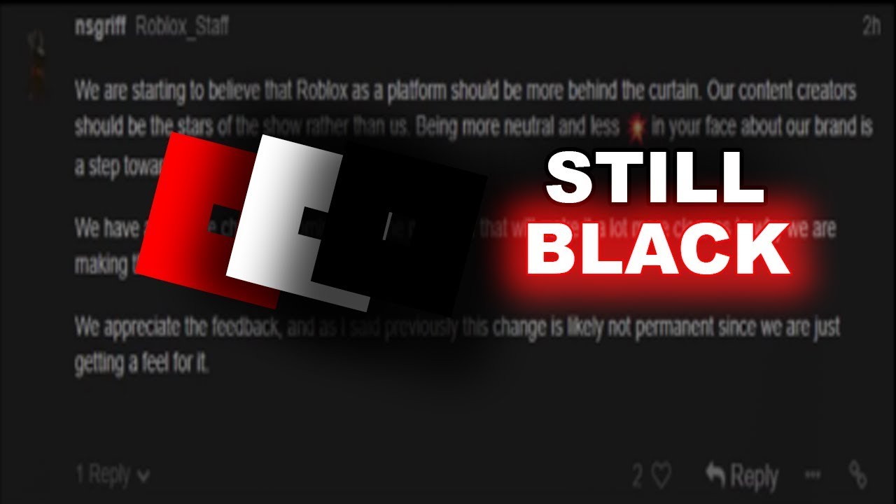 The Roblox Logo Is Still Black Roblox Forum - new roblox logo black
