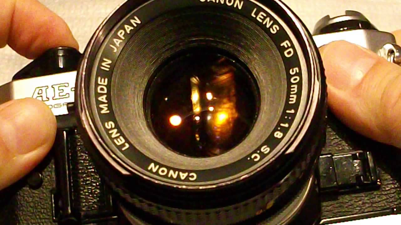 Canon AE1 Program with basic 50mm Canon FD lens, working review YouTube