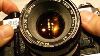 Canon AE1 Program with basic 50mm Canon FD lens, working review
