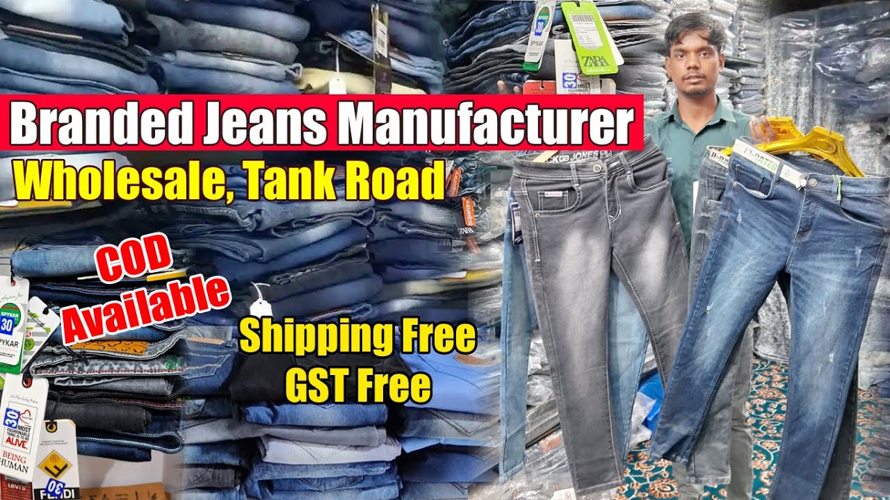 Buy brand jeans At ₹350 only 🔥| jeans wholesale market in Mumbai| #jeans -  YouTube